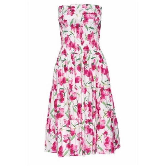 NWT MISA LOS ANGELES convertible dress in fuschia floral Small $ 330.00 - Picture 5 of 5